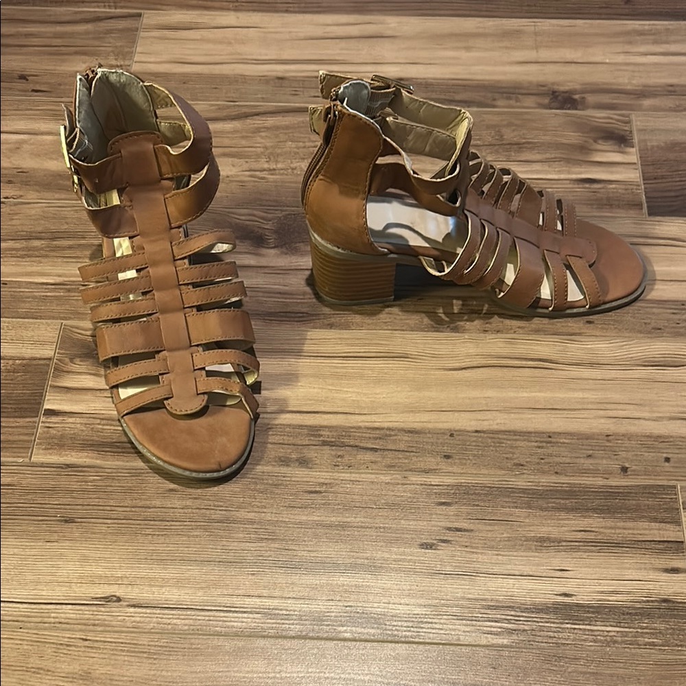 Brown Strappy Women's Sandals